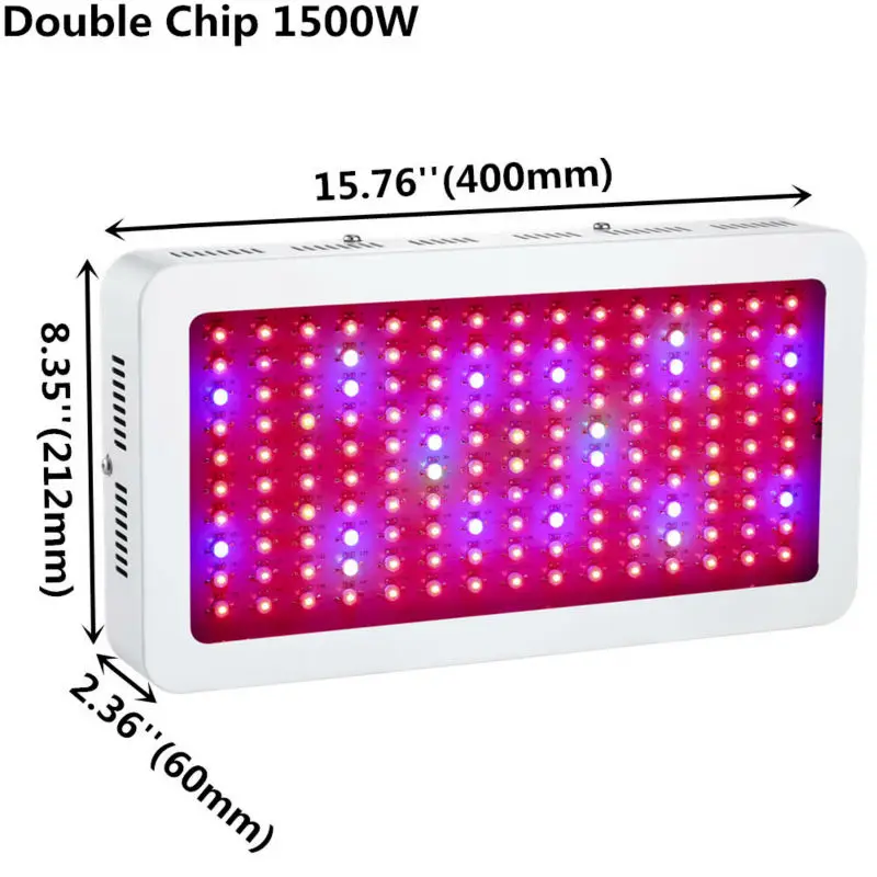 1500 W светодиодный светать полный спектр для внутреннего растения, овощи и цветок с супер двойной чип 10 W Светодиодный по Ибер расти