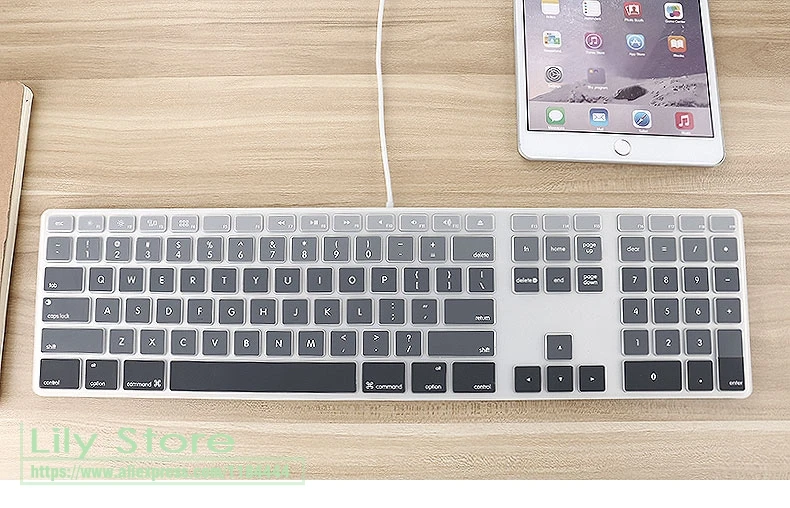 Desktop Protector Colorful Silicone Skin With Numeric Keypad For Apple