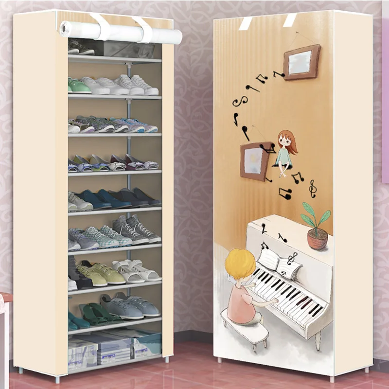 Actionclub قماش متعدد الاستخدامات حذا فردي للسيدات خزانة DIY الغبار دولاب أحذية الفضاء التوقف أداة تنظيم الأحذية رفوف Actionclub قماش متعدد الاستخدامات حذا فردي للسيدات خزانة DIY الغبار دولاب أحذية الفضاء التوقف أداة تنظيم الأحذية رفوف