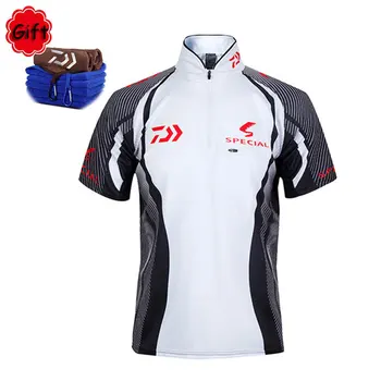 

Fishing Clothing Men Short Sleeve Fishing T-shirt Running Riding Hiking Baseball Top Jersey Fly Fishing Clothes