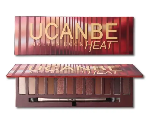 

QB1-12 - color eyeshadow plate lazy naked heat flame eyeshadow pearlescent dumb everbright ground color eyeshadow plate