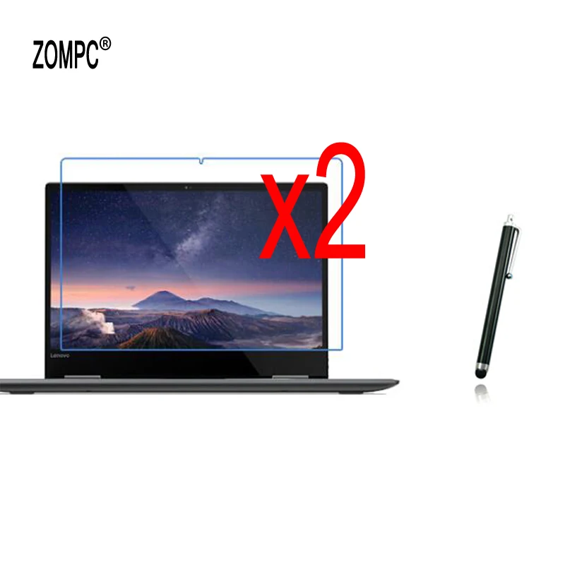 2x защитная пленка + чистая ткань 1x Стилус прозрачная для ЖК-экрана Lenovo Yoga 720 720-13IKB 13