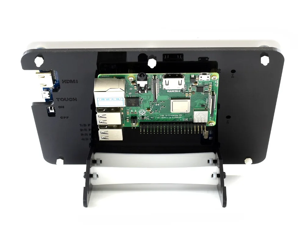 Waveshare 7 &quotHDMI LCD (C) с двухцветным чехол IPS сенсорный экран для Raspberry Pi BB черный