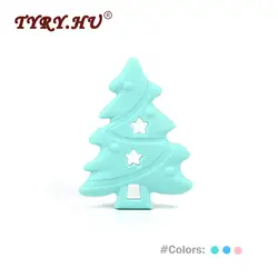 TYRY. HU 1 шт. Рождественская елка в форме для маленьких девочек силиконовые прорезыватели грызуны бусины Прорезыватель преобразователь кулон