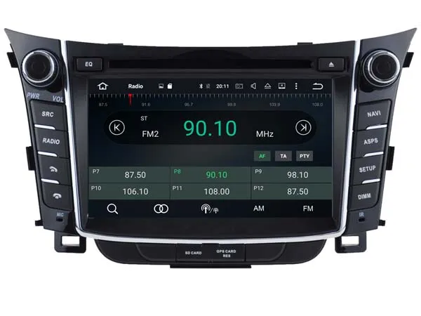 Flash Deal FOR HYUNDAI i30 2011-2013 Android 8.0 Car DVD player Octa-Core(8Core) 4G RAM 1080P 32GB ROM WIFI gps head device unit stereo 1