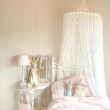 Детские игровые палатки розового цвета платье принцессы детский домик-вигвам занавески для кровати дети игрушки палатки украшения комнаты детская кровать висячая детская кроватка с сеткой кружева