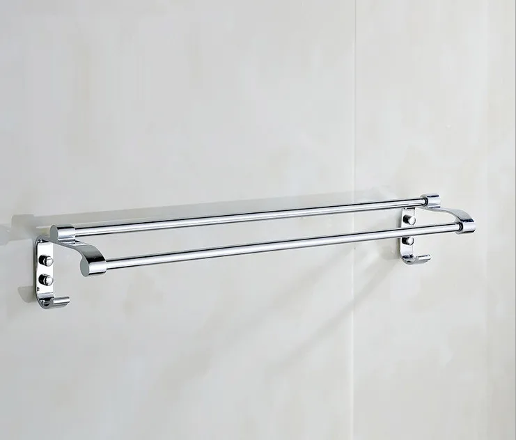 Stainless Steel Towel Bar With Hook 60cm Double Bathroom Stainless Steel Towel Bar With Hook 60cm Double Bathroom Rack Accessories Holder In Bars From Home Garden On