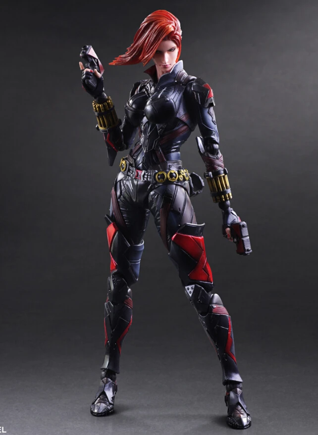 

Superhero Black Widow Action Figure Captain America Black Widow Play Arts Kai PVC Figure Toys Anime Collection Model Doll