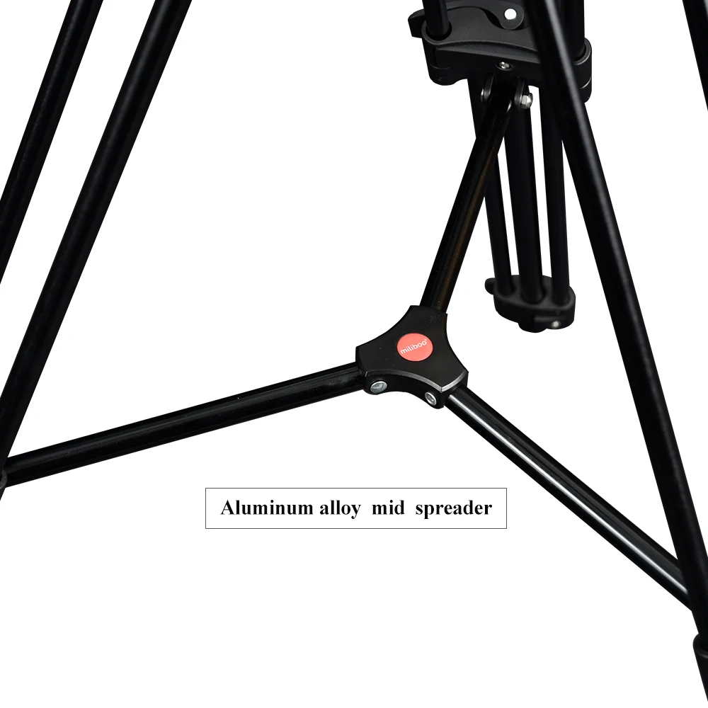  miliboo Professional Aluminum Portable Video Tripod with Hydraulic Head Digital DSLR Camera Stand t