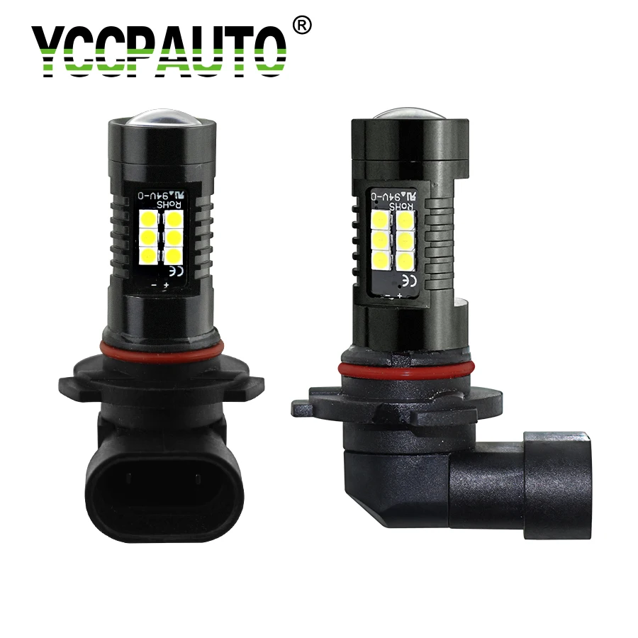 YCCPAUTO 2 шт. 9005/HB3 9006/HB4 H16 H11 H8 светодиодный ные Противотуманные фары 3030 21SMD