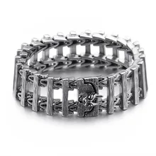 

Stainless steel domineering men's bracelets Punk Europe and American leading dragon bracelets men's titanium steel jewelry