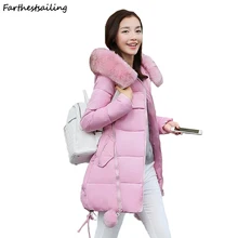 Women Winter New Jacket Fur Collar Hooded Down Cotton Female Coat Parka Long Parka Warm Thicken Outwear Wadded Plus Size 5XL 6XL