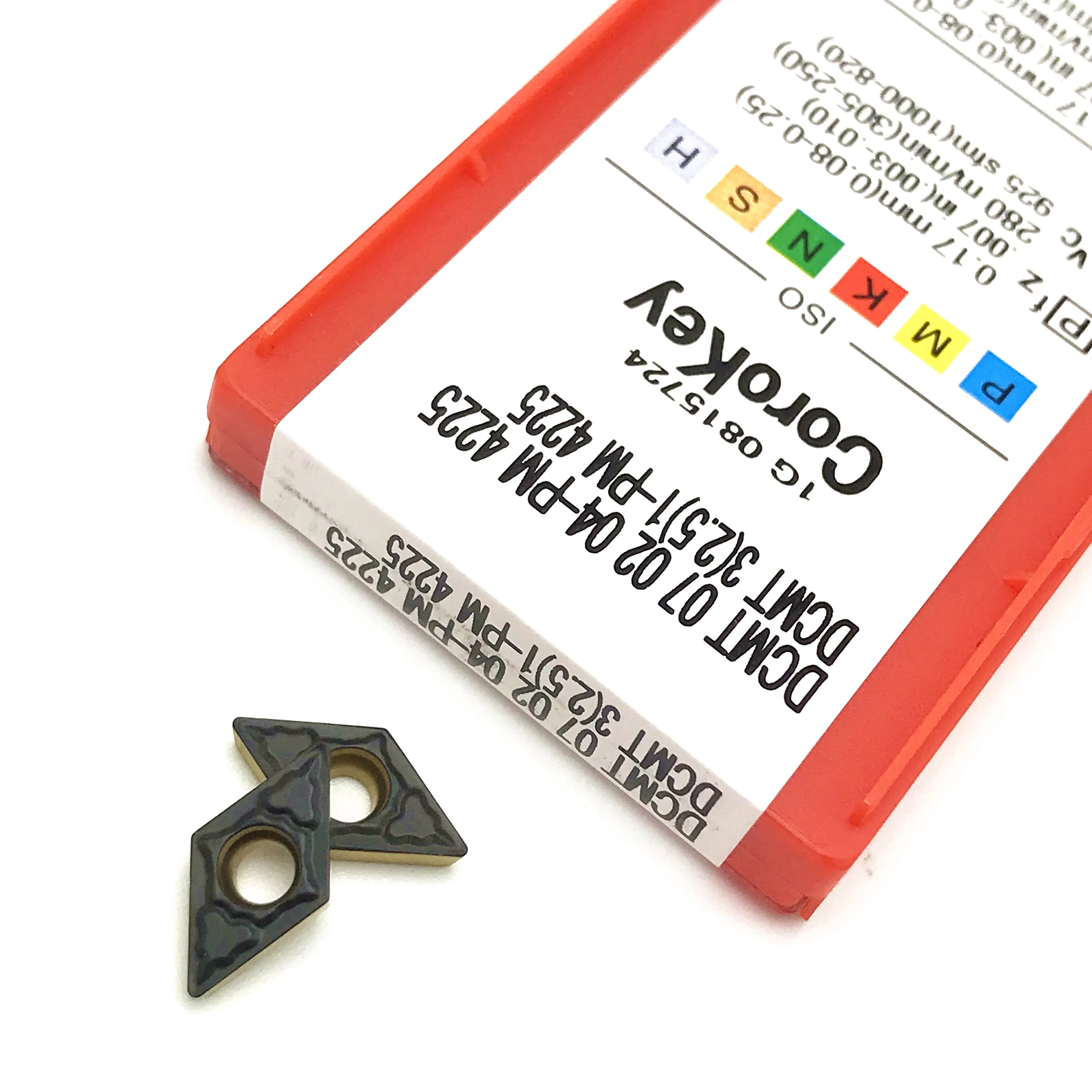 

DCMT070204 PM4225 Carbide Inserts External Turning Tools Internal Turning Tools CNC Tools Wear Resistance