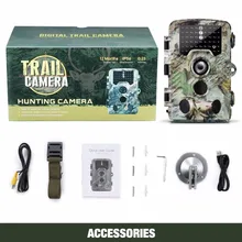 Охота Trail камера Full HD 1080 P видео ночное видение Цифровой Cam Скаутинг Охотник s дикой природы ловушки для фотоаппаратов