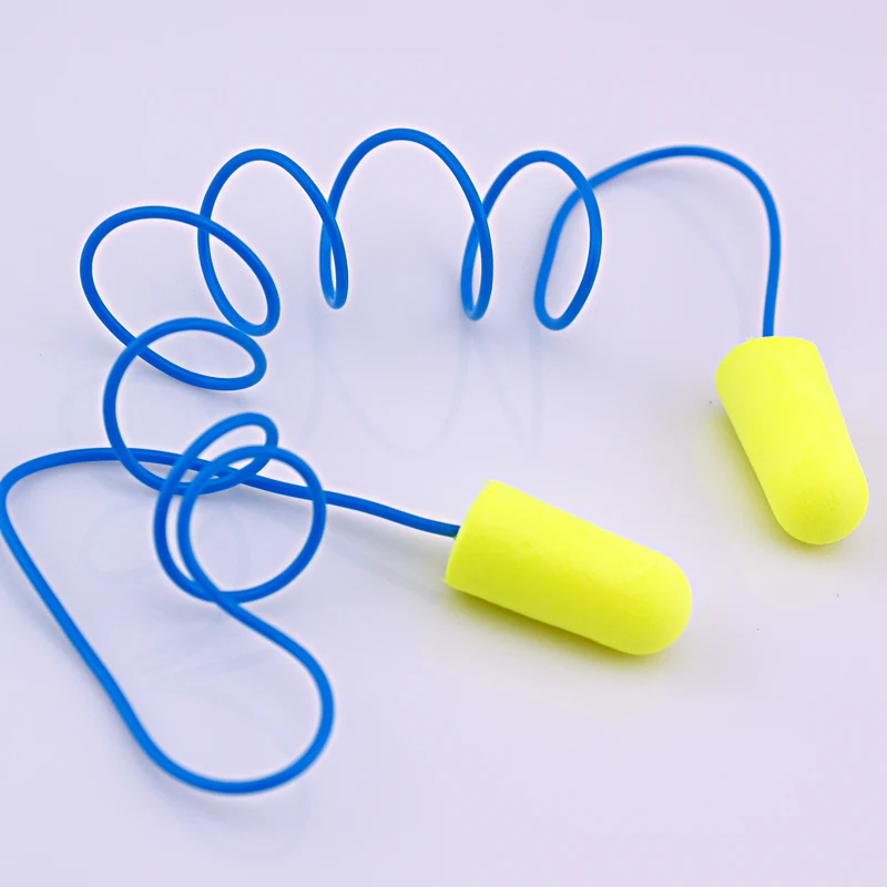 5pairs/lot ear plugs 311 1250 with cord sound insulation earplugs noise