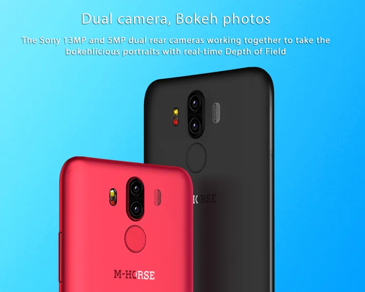 M-HORSE PURE 3 4GB RAM 64GB ROM Helio P23 MTK6763 2.0GHz Octa Core 5.7 Inch IPS Full Screen Quad Camera Android 7.1 4G LTE Smartphone