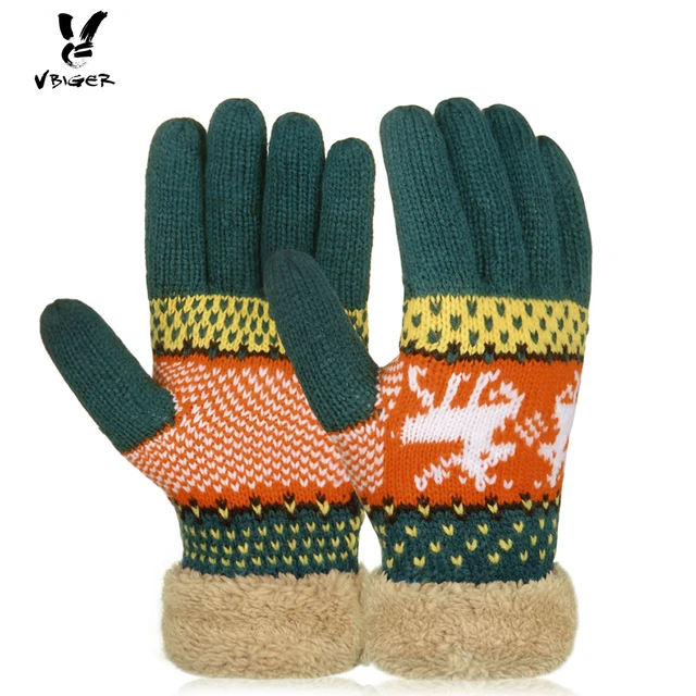 vbiger women knitted winter thick gloves female full finger mittens warmer gloves christmas deers gloves with - Christmas Mittens vbiger women knitted winter thick gloves female full finger mittens warmer gloves christmas deers gloves with - Christmas Mittens