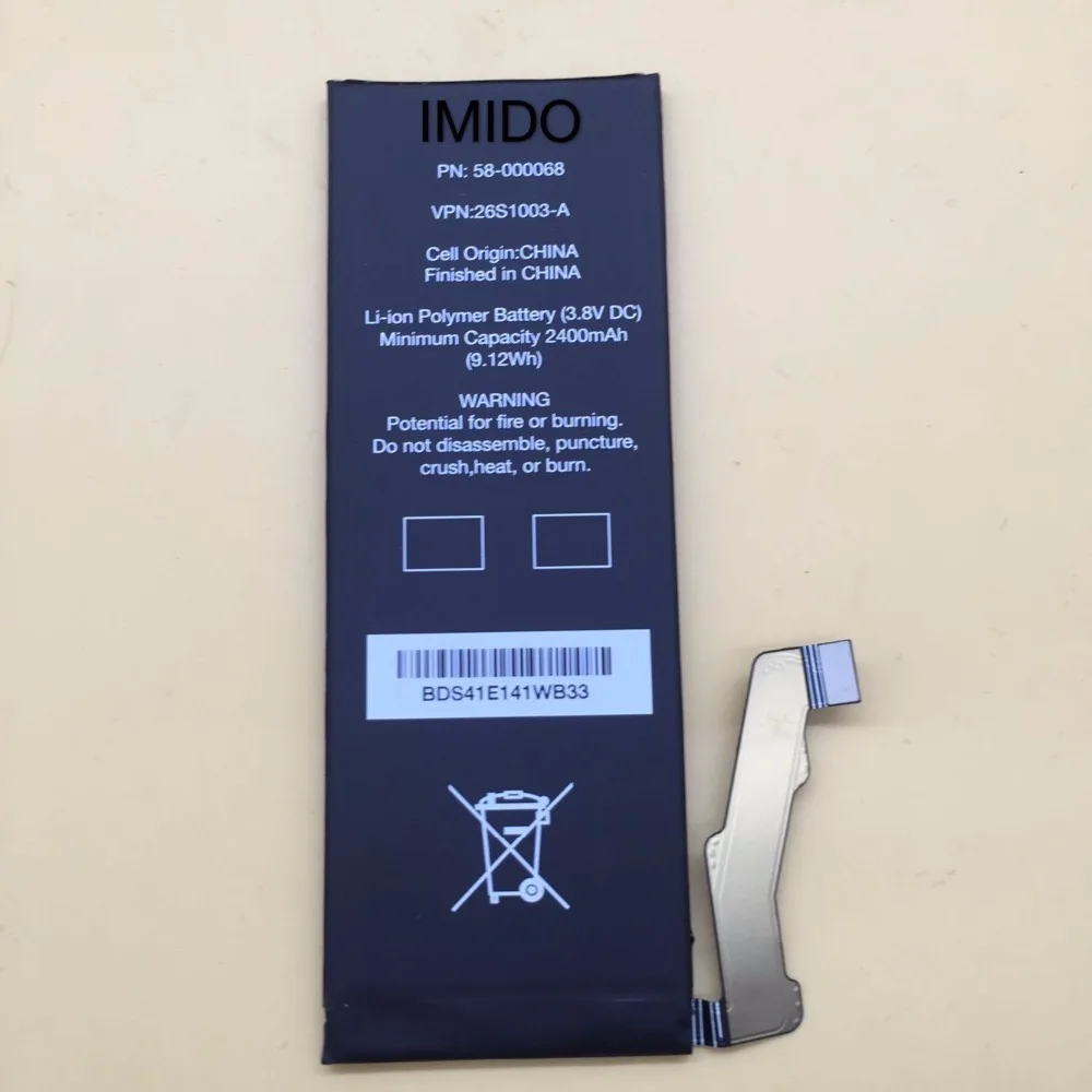 Imido 3.8v 2400mah 58000068 26s1003a For Amazon Fire Phone Battery
