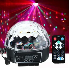 DMX512 RGB Premium Sound Control Bühne Licht LED 27W 9LEDS RGB Magie Kristall Ball Lampe Disco Licht Laser hochzeit home Party lase