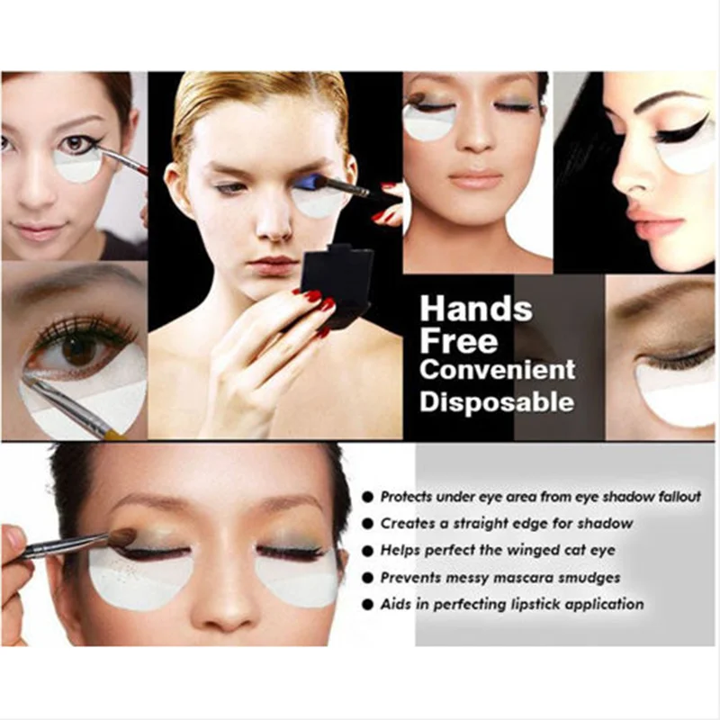 

50PCS Eye Shadow Shields Under Eye Patches Disposable Eyelash Extensions Pads Protect Pad Eyes Eyelash Grafting MakeUp Tool New