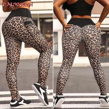 

RAISEVERN High Waist Leggings Women Sexy Hip Push Up Pants Legging Jegging Leopard Leggins Jeggings Legins Autumn Summer Fashion