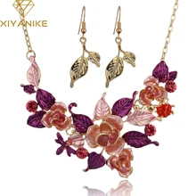 XIYANIKE новое поступление большой бренд горячая распродажа модное роскошное ожерелье серьги набор украшений для женщин девочек Conjunto De Joyas N509