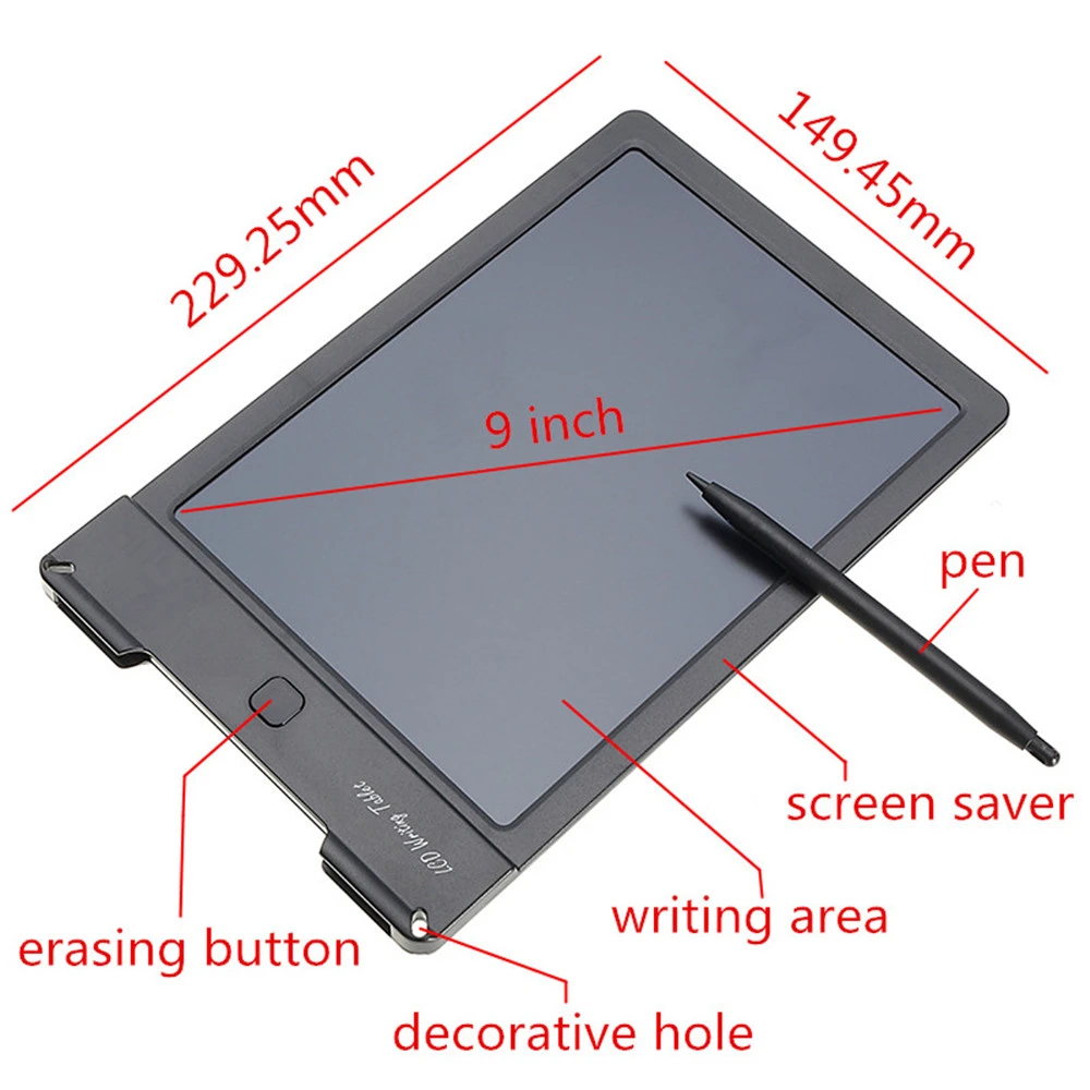 9 дюймов цветной lcd перезаписываемый планшет для рукописного ввода, блокноты для дарвинга, доска для детей, подарок, lcd доска для письма