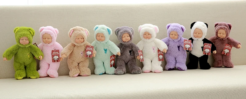 35 см спящие детские куклы для детей мягкие ПВХ Kawaii детские плюшевые игрушки для девочек и мальчиков Рождественский подарок Bebe Кукла реборн игрушки