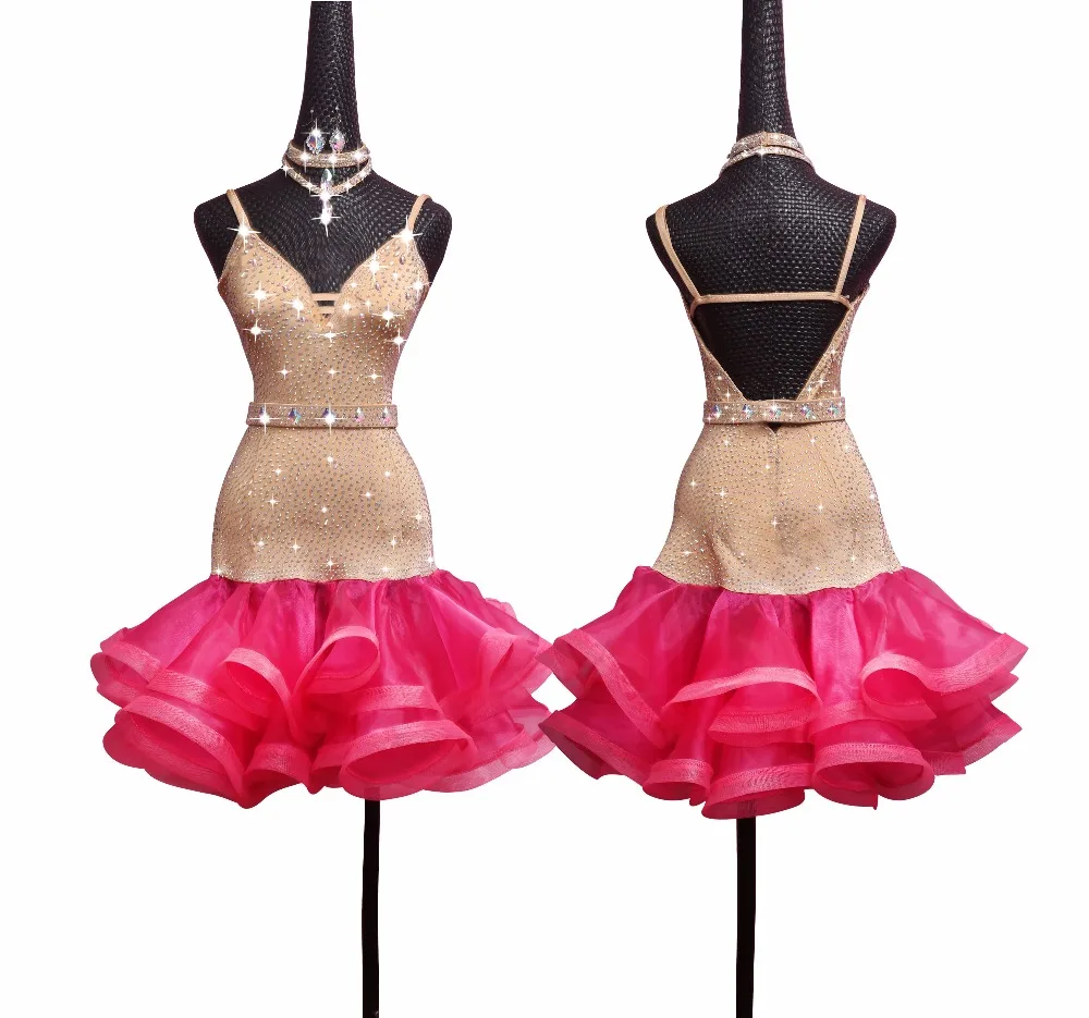 High Quality Latin Dance Dress Stage Performing Costumes Club Party