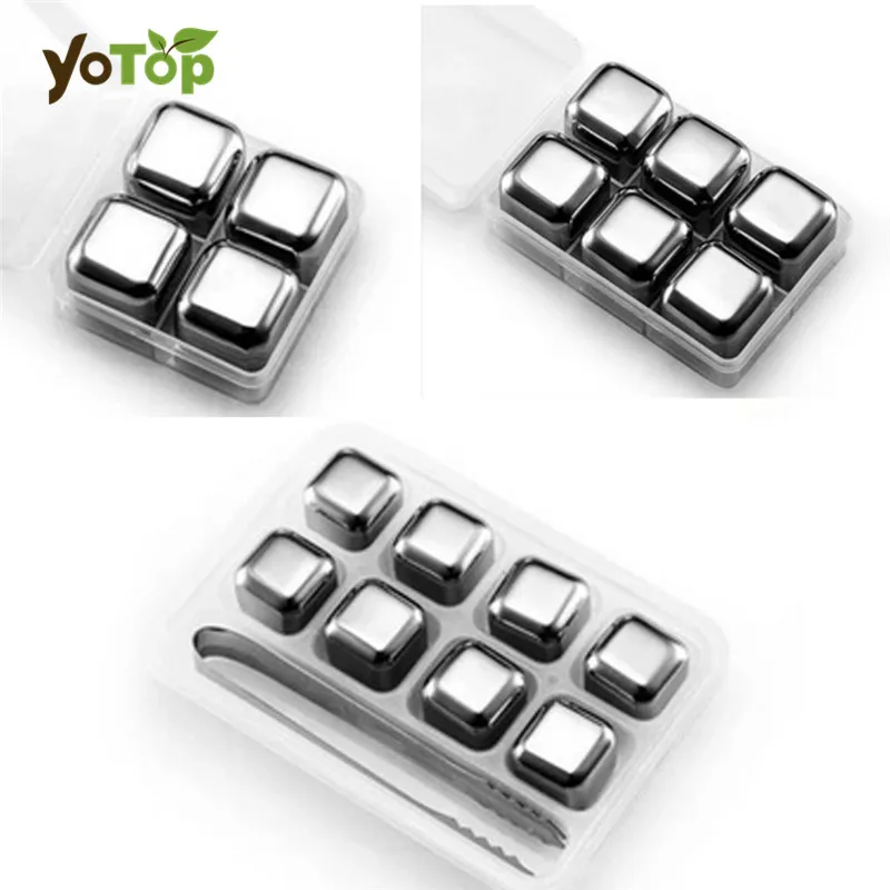 YOTOP Stainless Steel Whisky Ice font b Cubes b font Bar KTV Supplies font b Magic