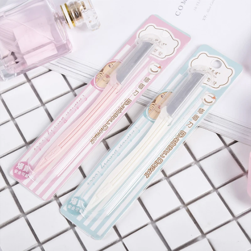 

YIZHILIAN brand Stainless steel Eyebrow blade Cosmetology Makeup tools Scraping eyebrow knife Lasting durable Stainless steel