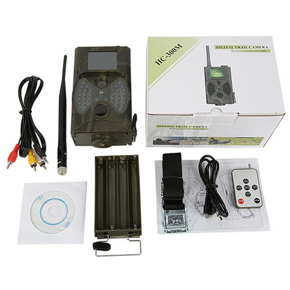 

HC300M Wild Camera 12MP Email MMS GSM 1080P Night Vision Hunting Traps Trail Camera Wildlife Camera