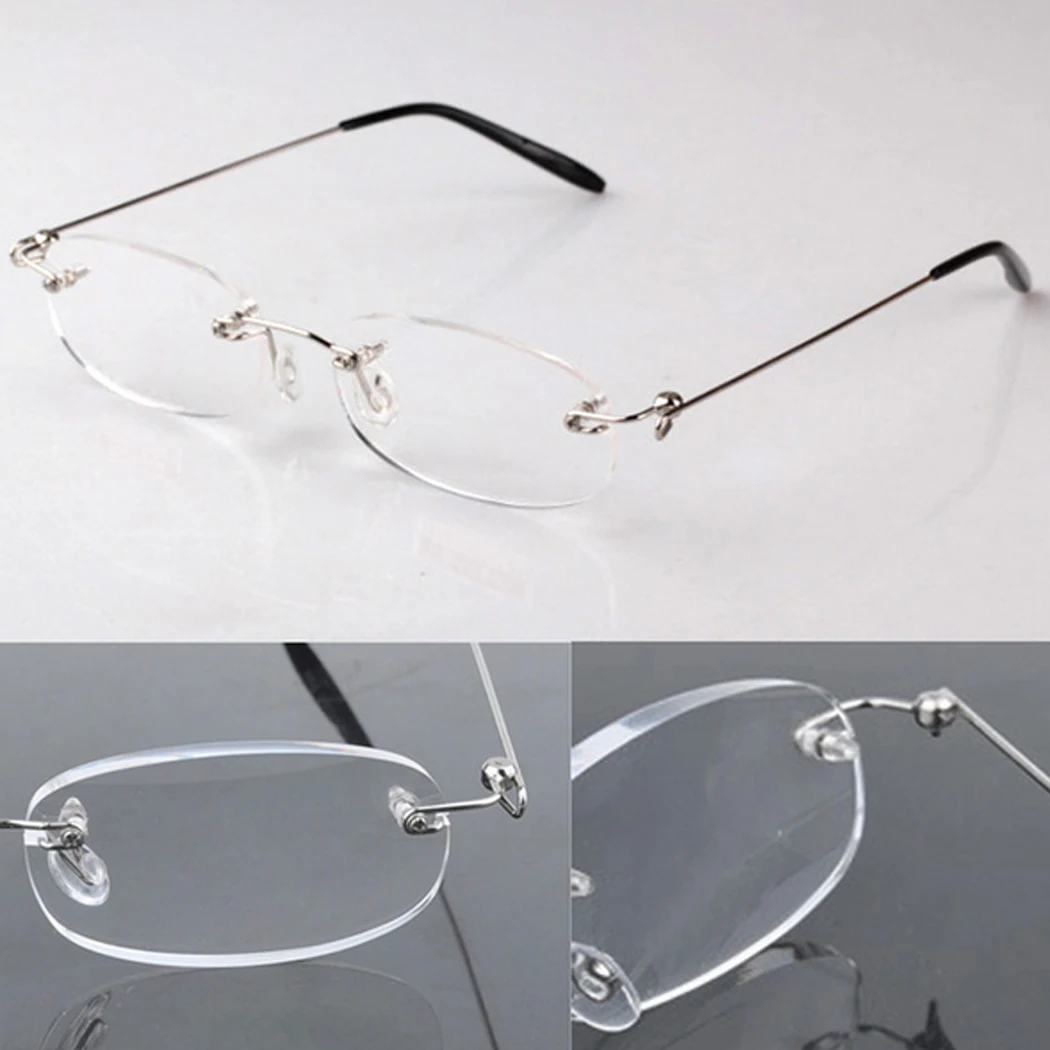 Высокое качество унисекс для мужчин и женщин гибкие очки для чтения очки без рамки очки для чтения с очками чехол 1,00-4,00