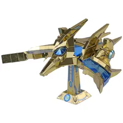 MU 3D металлическая головоломка фигурка игрушка звезда Ремесло Protoss Феникс модель лазерная резка сборка головоломка 3D модели подарок