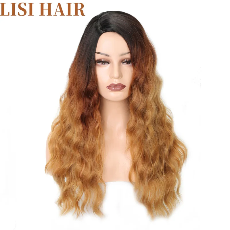 Aliexpress.com : Buy LISI HAIR Long Wavy Black Ombre ...