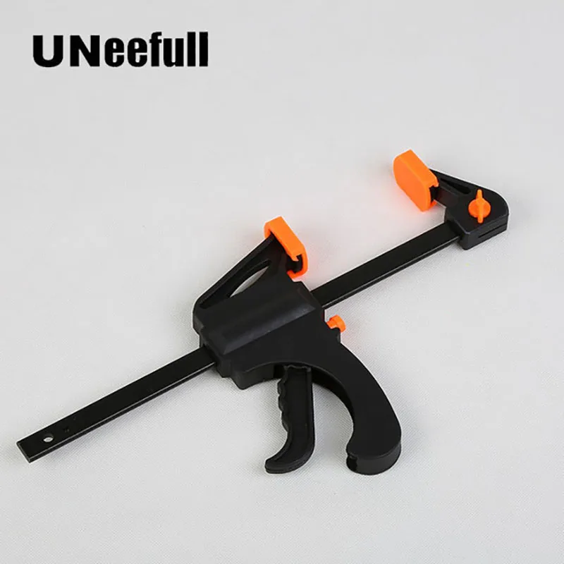 

Uneefull 6-24 inch Quick Ratchet Release Speed Squeeze Wood Working Work Bar Clamp F Clip Spreader Gadget Tool DIY Hand Tools