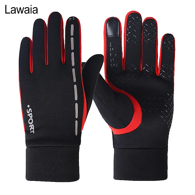 

Lawaia Fishing Gloves Touch Screen Plus Velvet Warm Gloves Non-slip Windproof Waterproof Sports Fishing All Refers To Winter