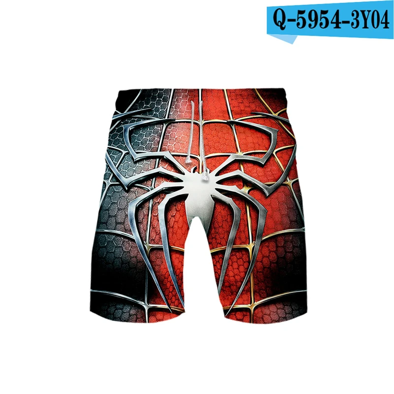 

Spiderman Far From Home Peter Parker Short Pants Breathable Trousers Movie Printed Cosplay Belt Boys Beach 2019 New Men Shorts