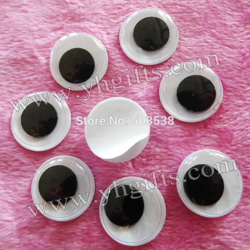 200PCS/LOT,1.5cm eye stickers,Plastic eyeball with self adhesive