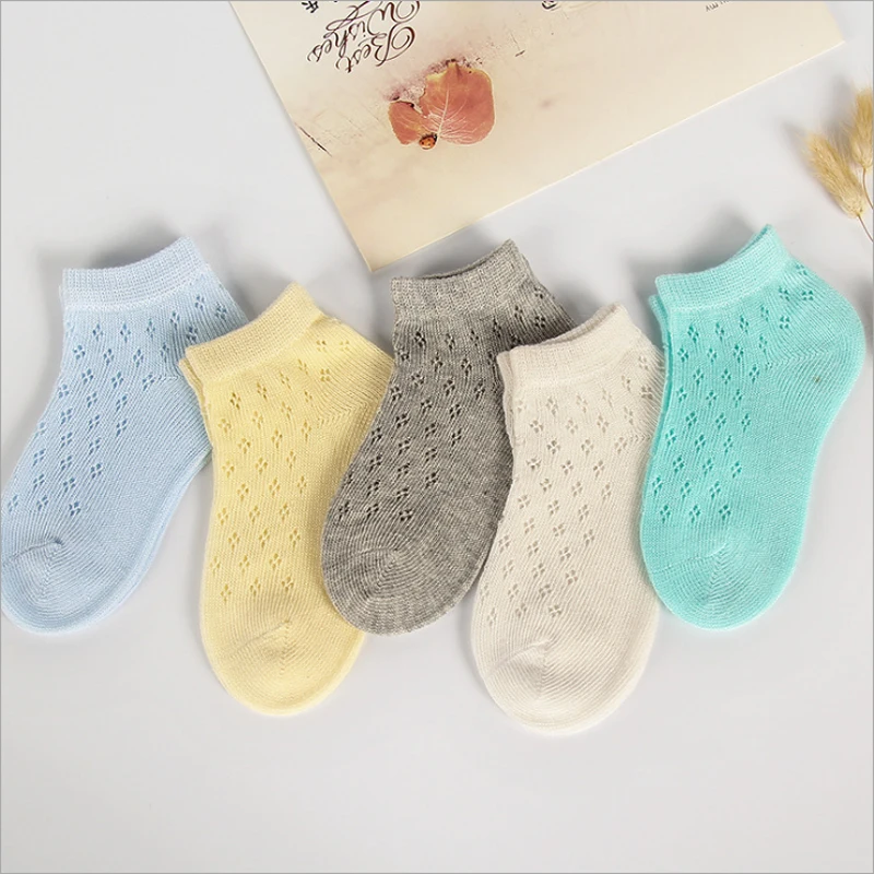 5pairs/lot Spring Summer Mesh Child Baby Socks Unisex Kids sock Children Infant Boy Girl