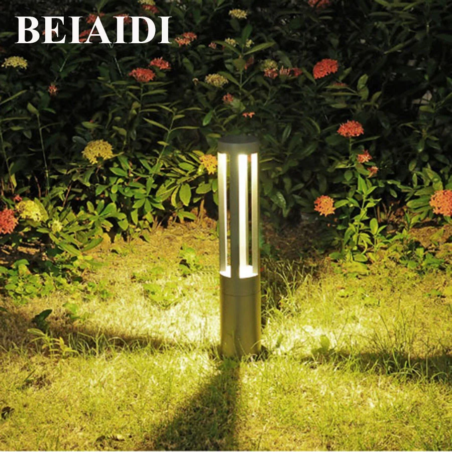 

BEIAIDI Outdoor Lawn Lamp Waterproof Decoration Garden Light Aluminum Pillar Fence Lamp Landscape Park Community Villa Lawn Lamp
