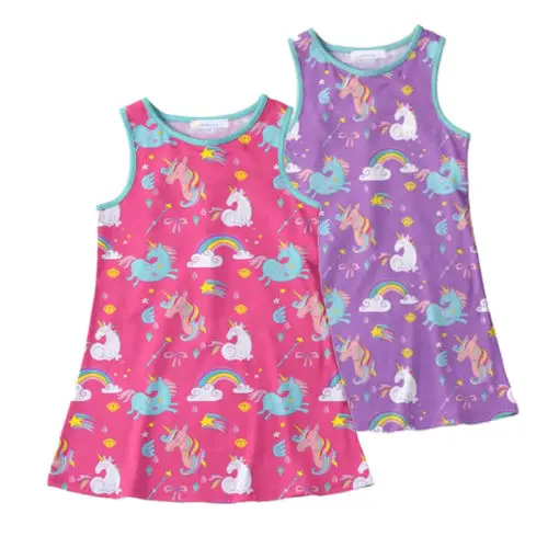 dress with unicorn print