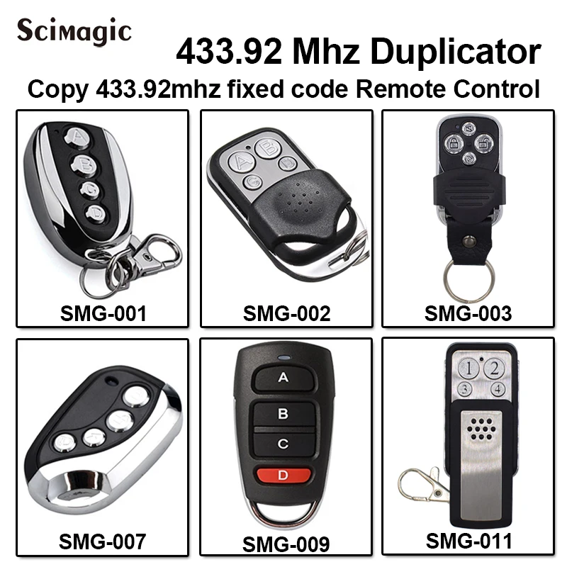 

1PC Remote Control Cloning Gate for Garage Door Car Alarm Products Keychain 433 Mhz