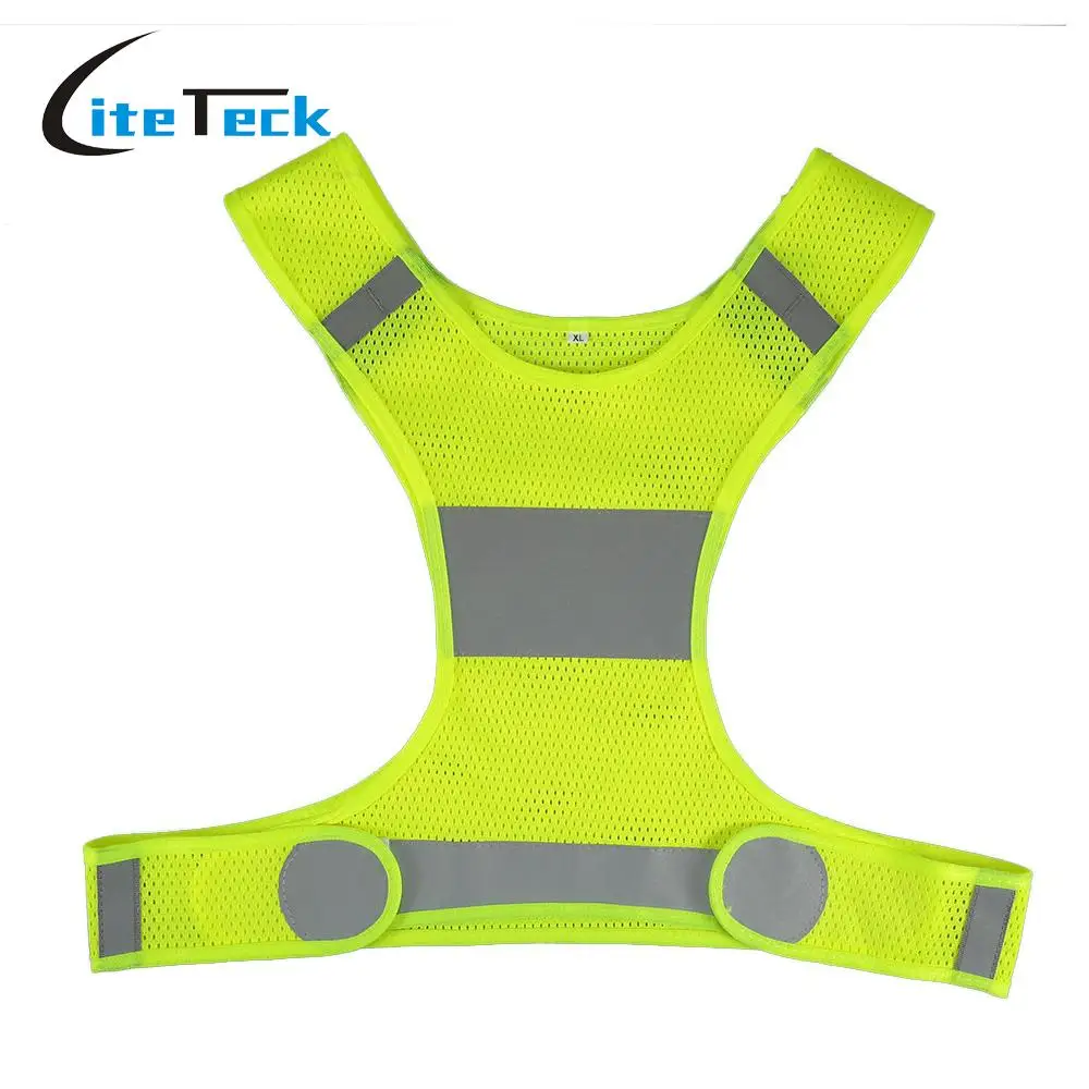 Outdoor Running Reflective Vest Adjustable Lightweight Safety Vest