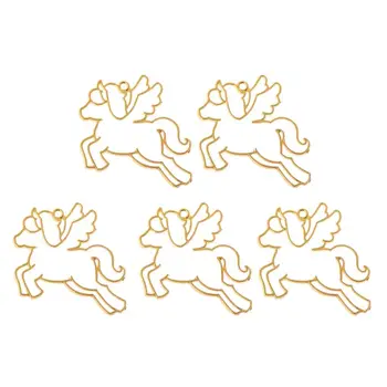 

5Pc Flying Horse Blank Frame Pendant Bezel Cabochon Setting Resin Jewelry Making