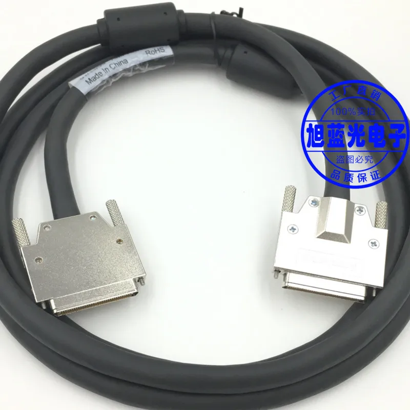 mâle broches amphenol scsi câble vhdci avec double anneau magnétique