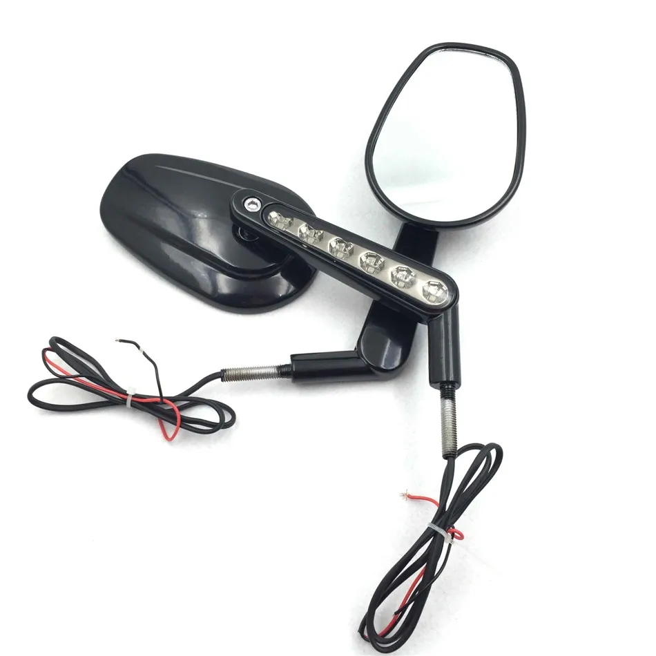 Aftermarket freeshipping Motor Rear View Left Right Mirrors with LED