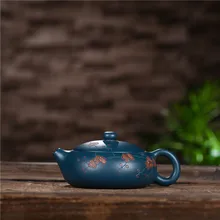 Новинка в февраля! Аутентичный китайский чайник для заварки чая Китай Zisha чайник цвет окрашенный чайный горшок известный писатель ручной работы китайский кунг-фу чайник