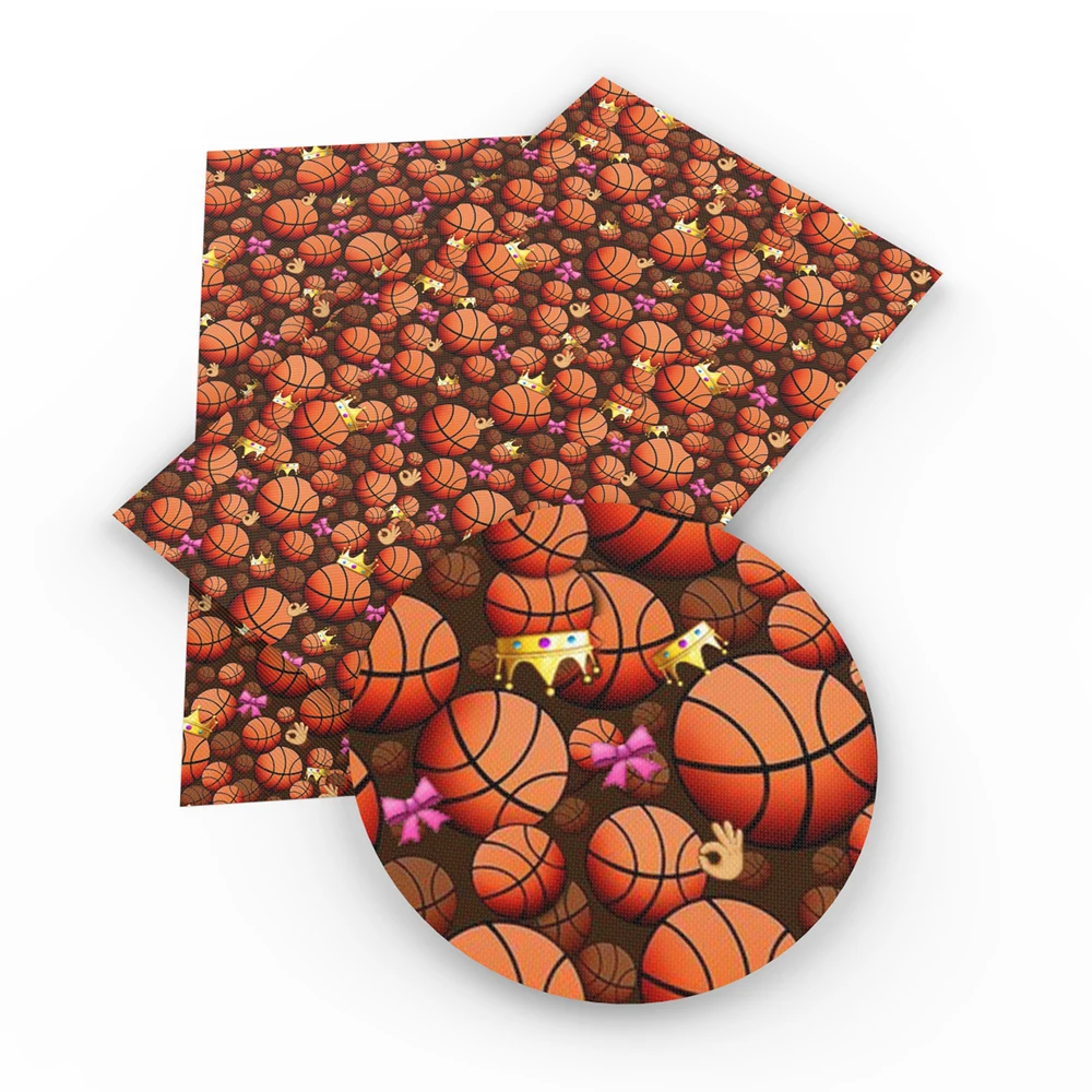 30*140 см спортивная серия Бейсбол Баскетбол напечатаны Синтетическая кожа ткань, материалы для ручных поделок для сумки, 1Yc4351 - Цвет: 30x140cm