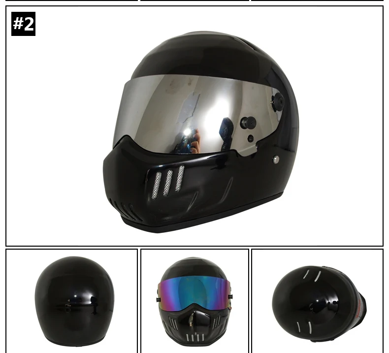 Vcoros стекловолокно полный скутер мотоциклетный шлем с оригинальным козырьком винтажный мотоциклетный шлем Мужской Женский Ретро-шлем